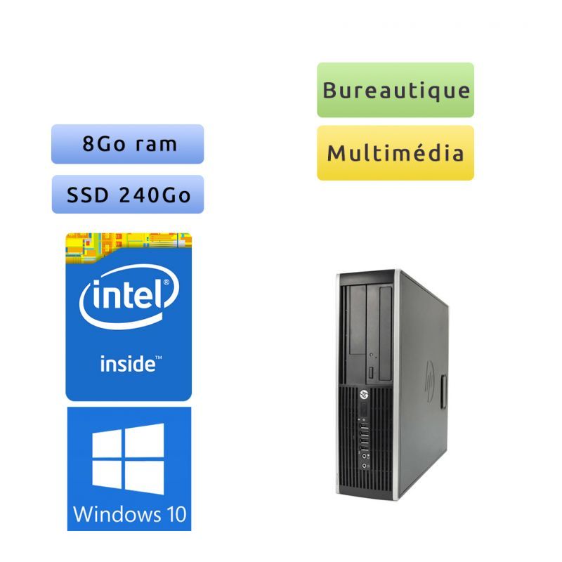 HP 8200 Elite SFF - Windows 10 - Intel Dual Core G630 2.7GHz, 8GB RAM, 240GB SSD