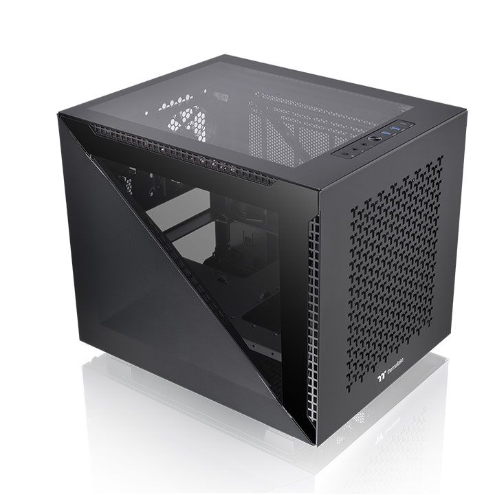 Thermaltake Divider 200 TG Micro Case - Black