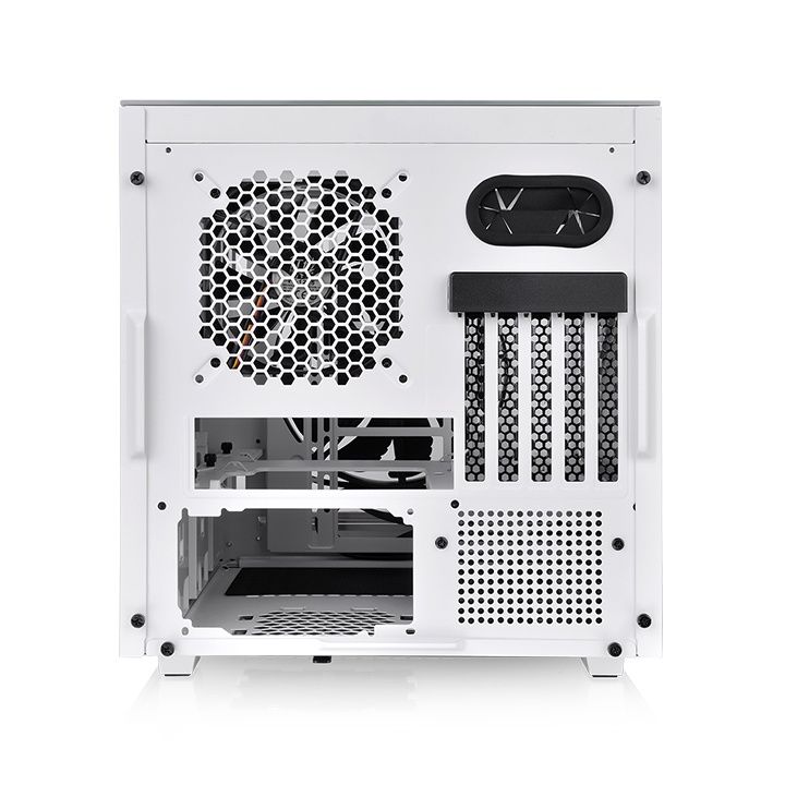 Thermaltake Divider 200 TG Snow - Micro Chassis - mATX - Tempered Glass Side Panel - No Power Supply (PS/2) - White - USB/Audio