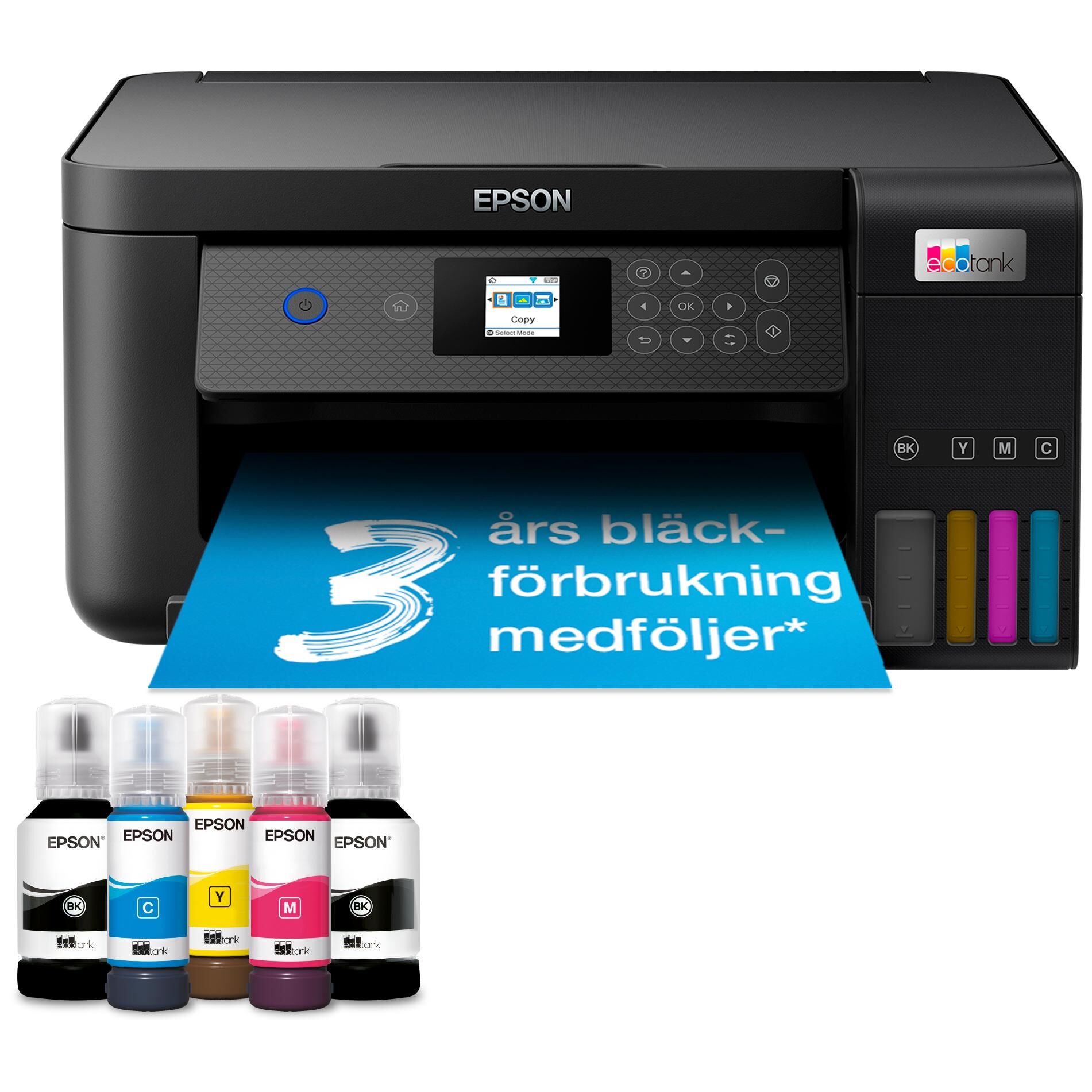 Epson EcoTank ET-2850 Wireless All-in-One Inkjet Printer A4 5760 x 1440 DPI 33 ppm