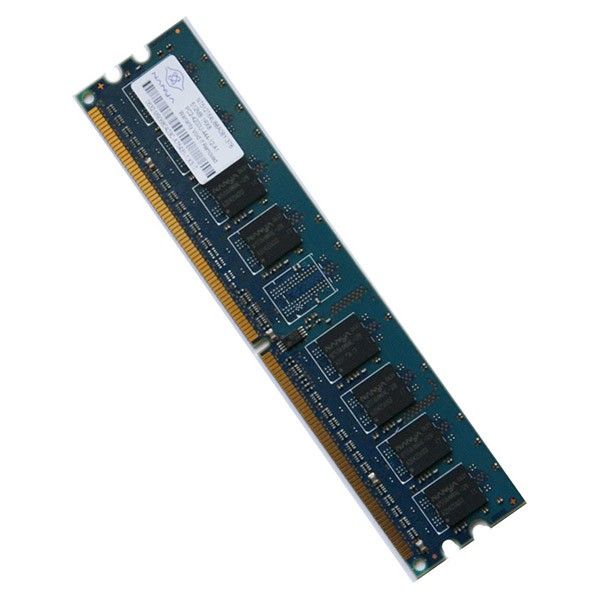Nanya 1GB DDR2 RAM Barrette 667MHz PC2-5300U NT1GT64U8HB0BY-3C CL5 2Rx8