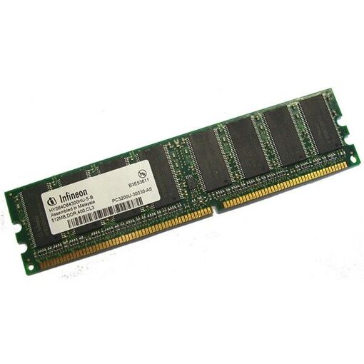 RAM de Infineon 512 MB DDR1 (PC-3200U, 400 MHz)