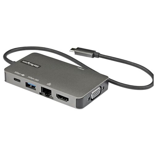 Adaptateur multiports StarTech USB-C - Station d'accueil USB Type-C vers HDMI 4K 30Hz et VGA 1080p