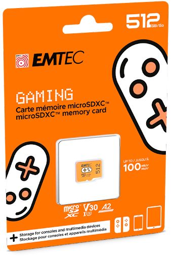 Dexxon 512GB MicroSDXC UHS-I U3 Memory Card - Orange