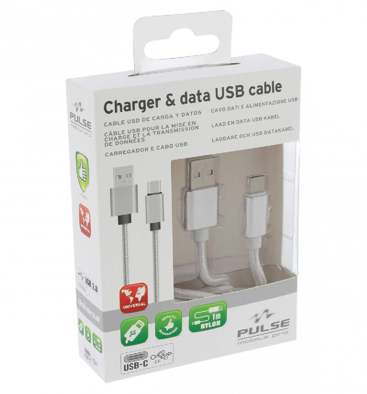 Cable Nylon ADNAuto USB-C 1m