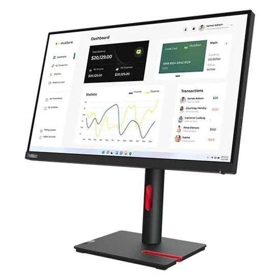 Lenovo ThinkVision T23i-30 - 23" LED Monitor - Full HD 1920x1080 @ 60Hz - IPS - Black Raven