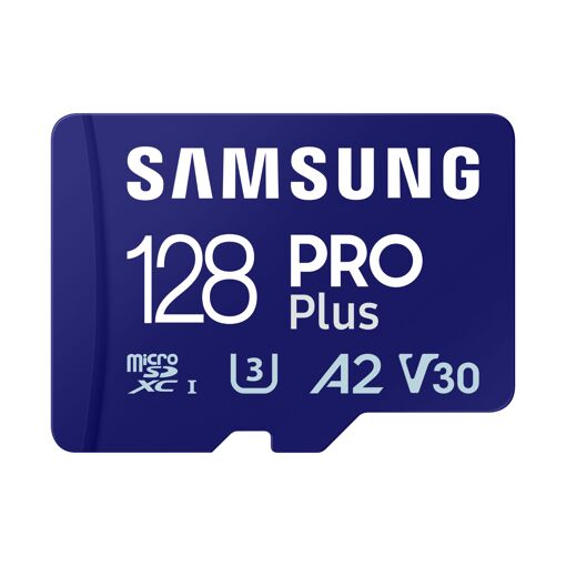 Samsung PRO Plus 128GB MicroSDXC Card (Includes SD Adapter) - Blue