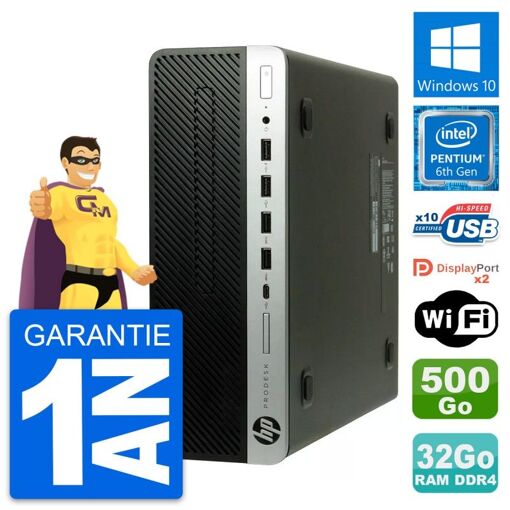 PC HP ProDesk 600 G3 SFF - Intel Core i5-4400, 32GB RAM, 500GB HDD, Windows 10, WiFi