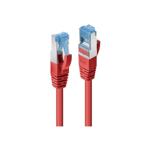 Cable Lindy SFTP CAT6a, 2 m, Rojo