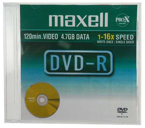 Maxell DVD-R 4.7GB 16x Slim Case