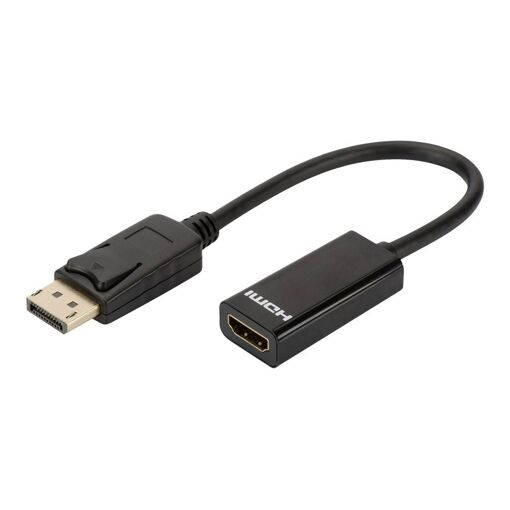 DLH DisplayPort to HDMI Adapter - 23cm - Black