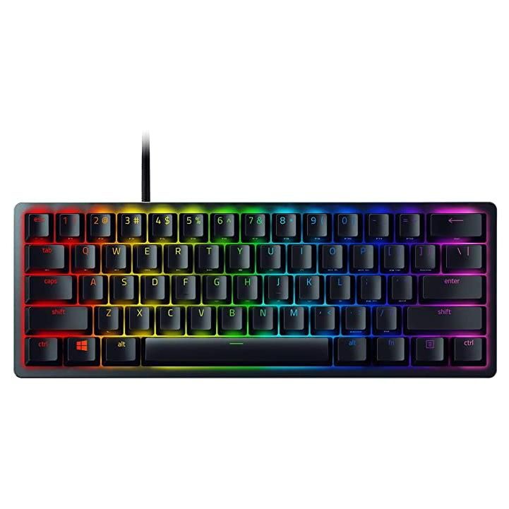 Teclado Razer Huntsman Mini con interruptores ópticos de sonido violeta