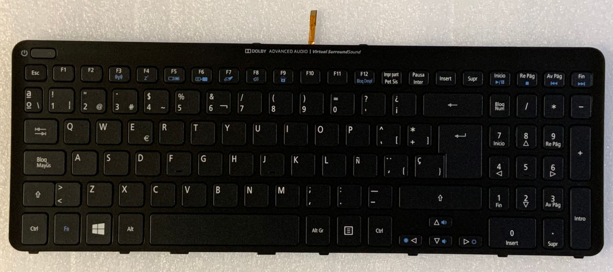 Acer Aspire V5-571 Spanish QWERTY Keyboard, Backlit