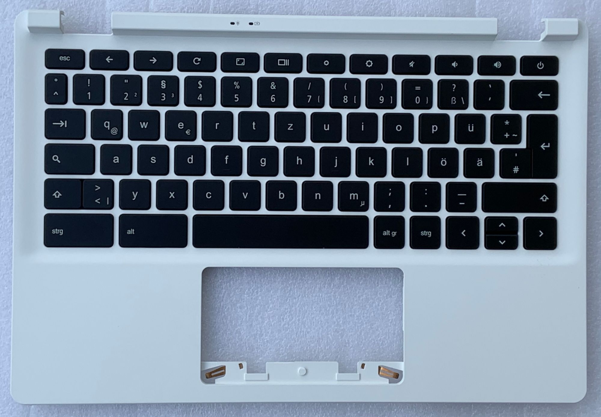 Teclado Qwerty Alemán para Acer Chromebook C Series CB3-111 - Blanco