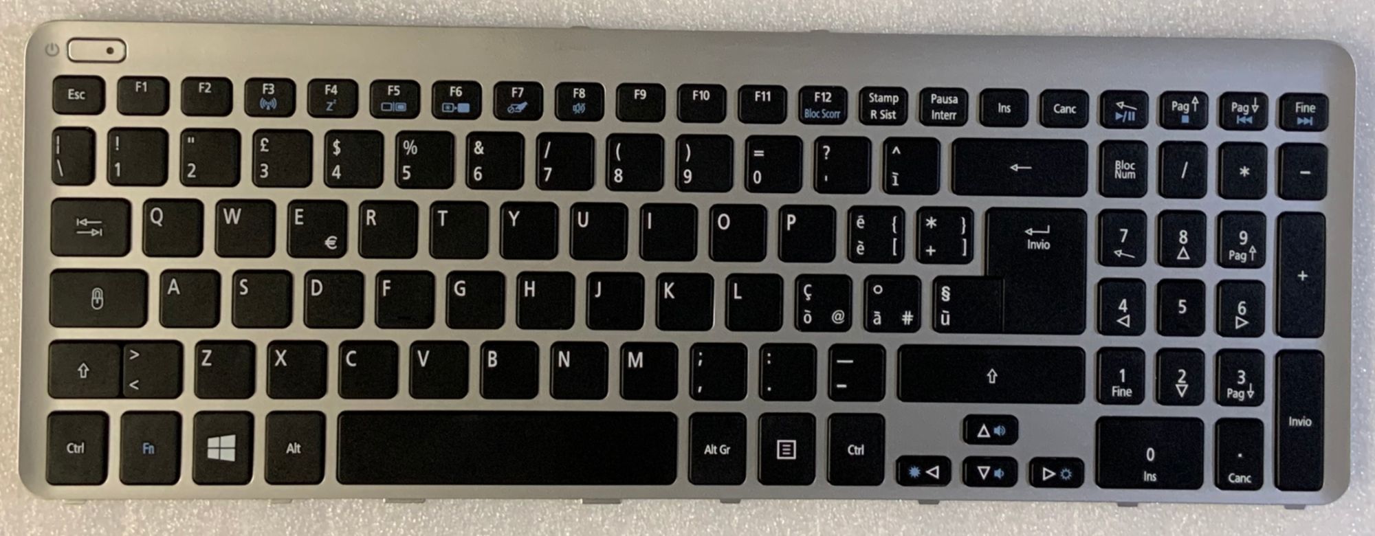 Acer Aspire V5-Series Keyboard (Italian Qwerty)