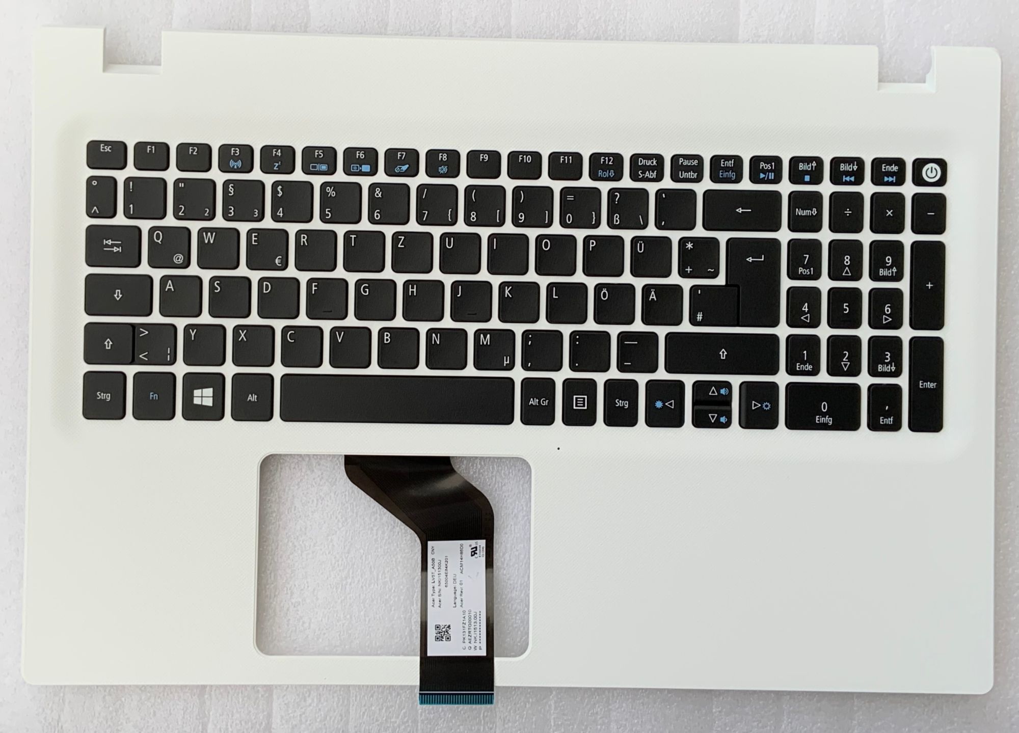 Acer Aspire E5 Series German Qwerty Keyboard