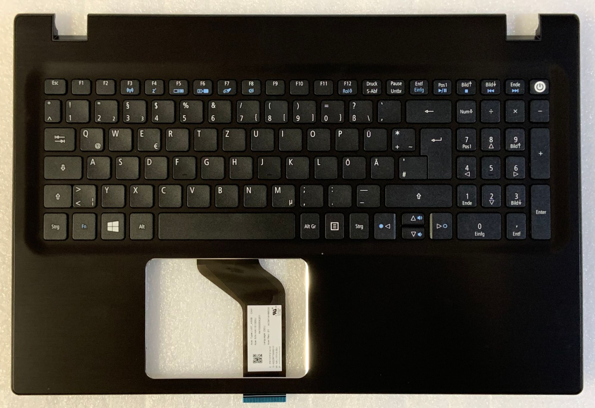 Acer Notebook Aspire F5-572G German Qwerty Keyboard