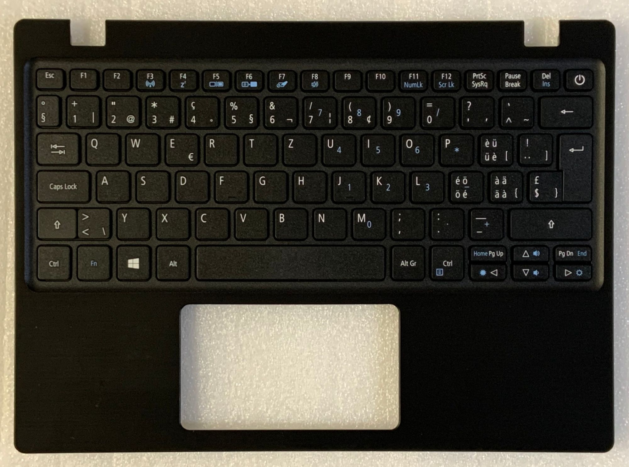 Clavier suisse allemand QWERTY pour Acer Aspire AO1-132