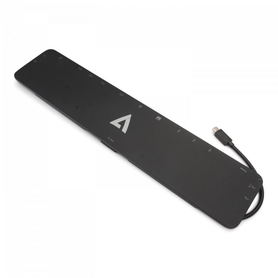 V7 USB-C Docking Station (3.2 Gen 1) - Black