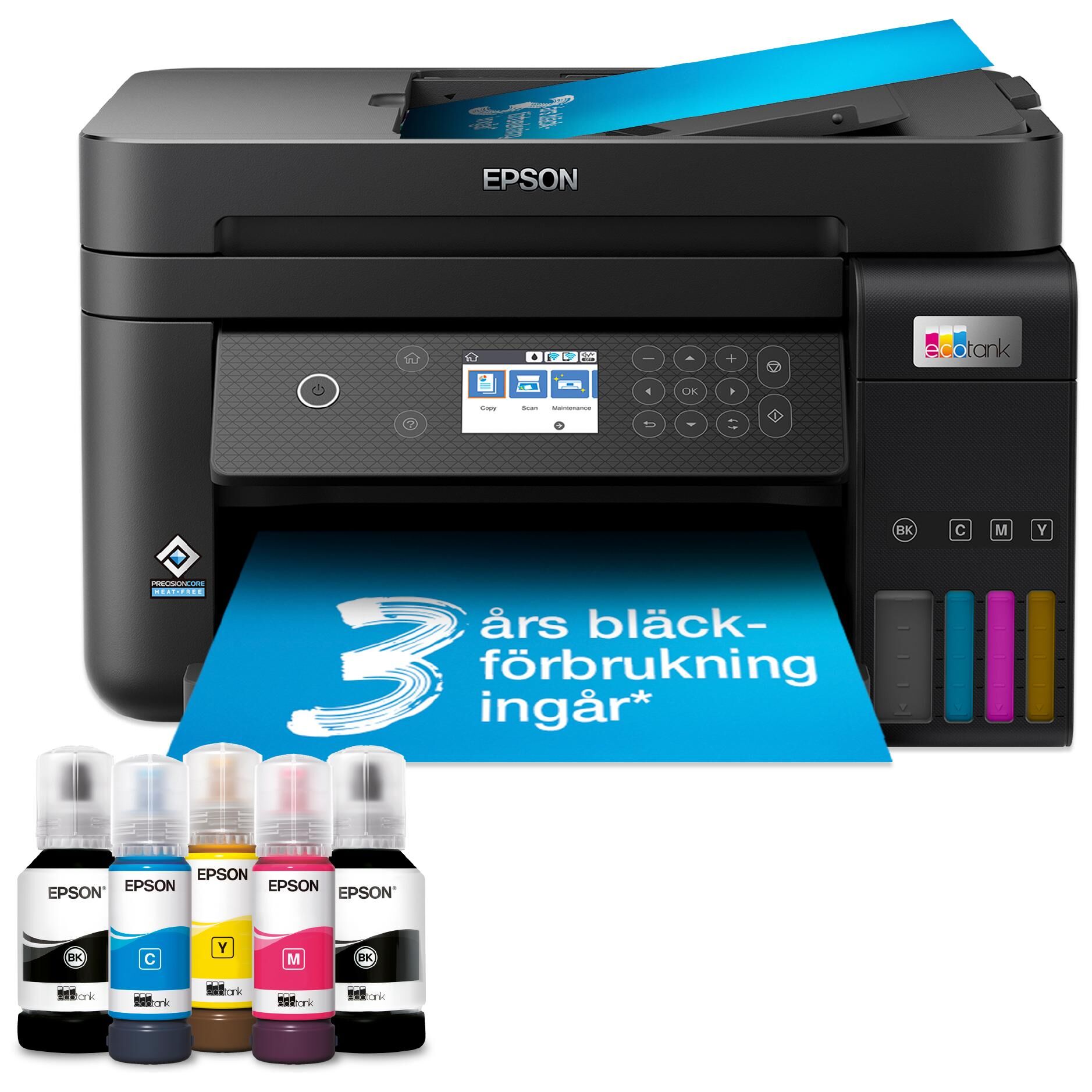 Epson EcoTank ET-3850 Inkjet A4 Printer 4800 x 1200 DPI 33 ppm WiFi
