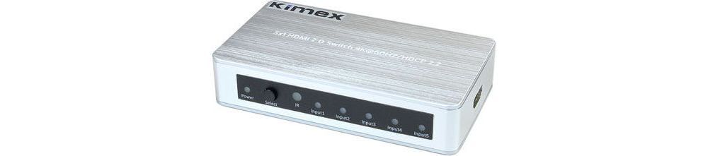 Kimex HDMI Switch 5-in 1-out HDMI 2.0