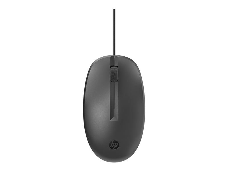 HP 125 Mouse - USB Wired - Black