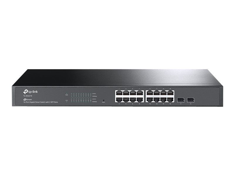 TP-Link Omada SG2218 V1.26 - Commutateur - intelligent - 16 x 10/100/1000 + 2 x Gigabit Ethernet SFP - Montable sur rack