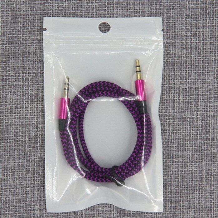 Nipseyteko 1m Audio Cable, Male to Male, Purple