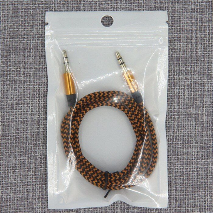 Nipseyteko 1m Audio Cable, 3.5mm Jack, Gold Plated, Male to Male