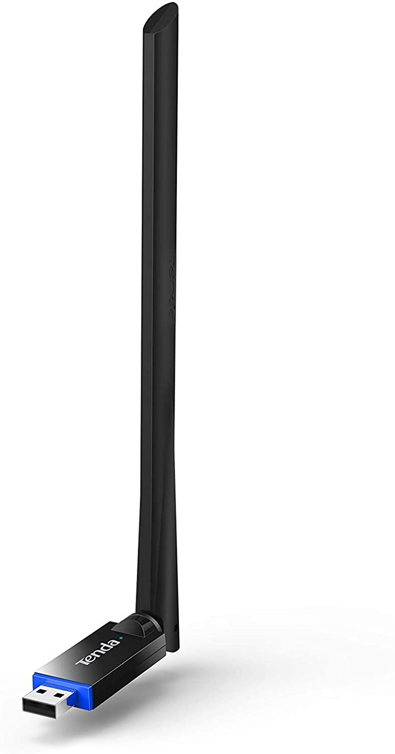 Tenda U10 Dual Band WiFi Adapter, 650Mbps, 6dBi Antenna - USB Wi-Fi Dongle, MU-MIMO, Plug & Play