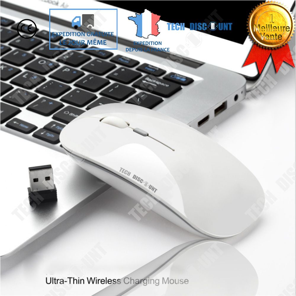 Tech Discount Ultra-Thin Optical Wireless Mouse for Apple Macbook PC