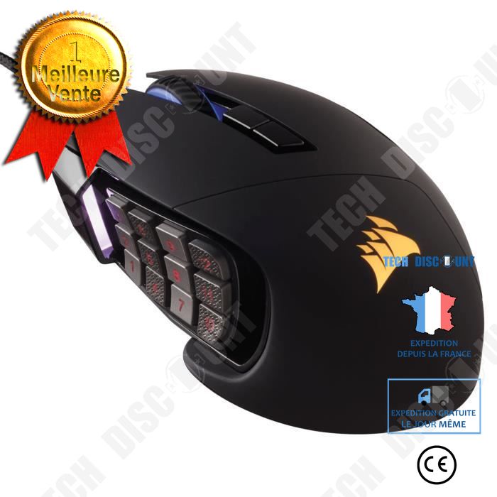 Tech Discount Gaming Mouse with RGB Lighting