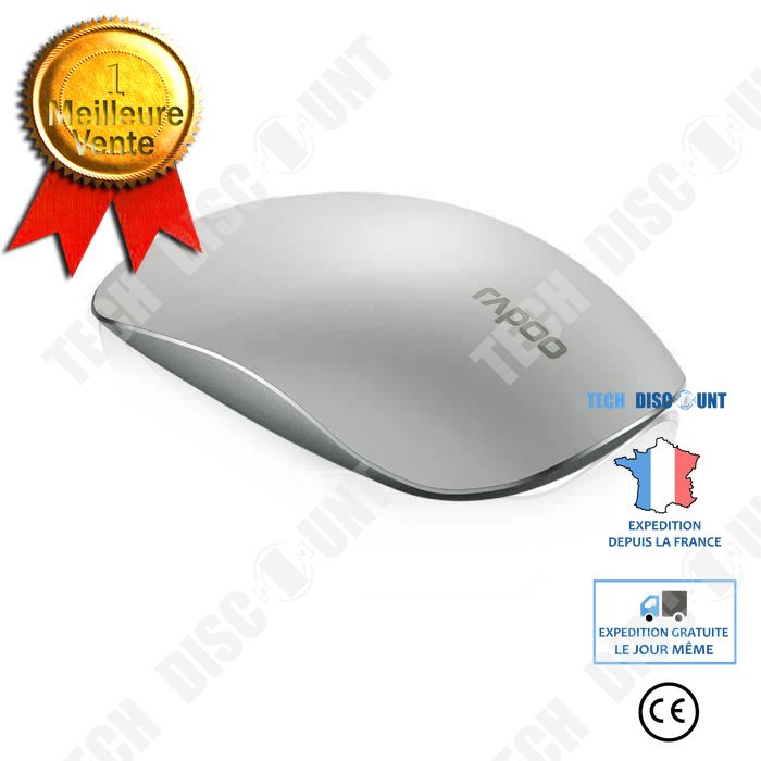 Tech Discount Wireless Optical Mouse T8 - 3 Buttons - Laser - 800/1600 DPI - PC - White