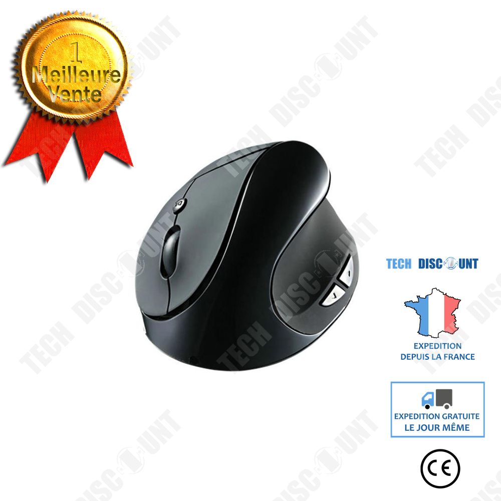 3-in-1 Vertical Ergonomic Wireless Bluetooth Mouse with Adjustable DPI