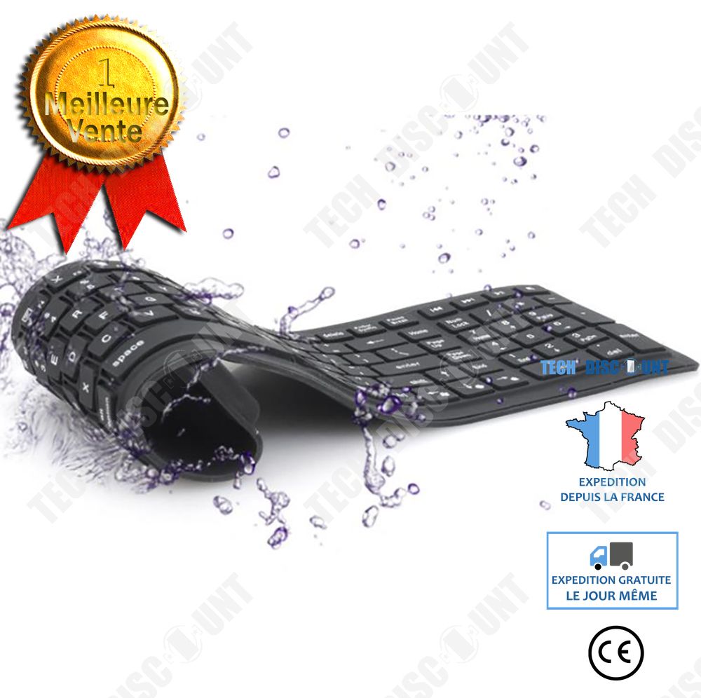 Tech Discount Silicone Folding Wireless Bluetooth Keyboard