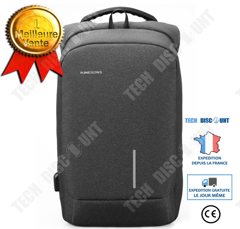 TECH DISCOUNT Anti-Theft USB and Charging Backpack - Waterproof Fashion Laptop/Tablet PC Trolley