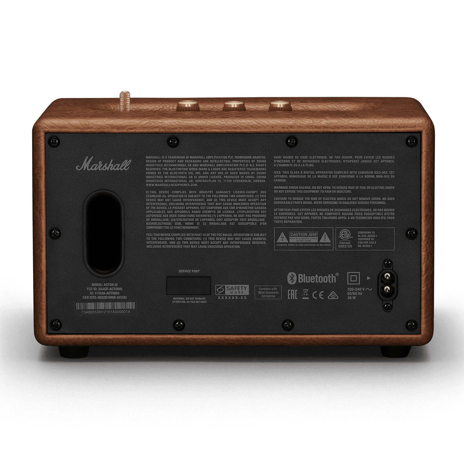 Altavoz Marshall Acton III Marrón