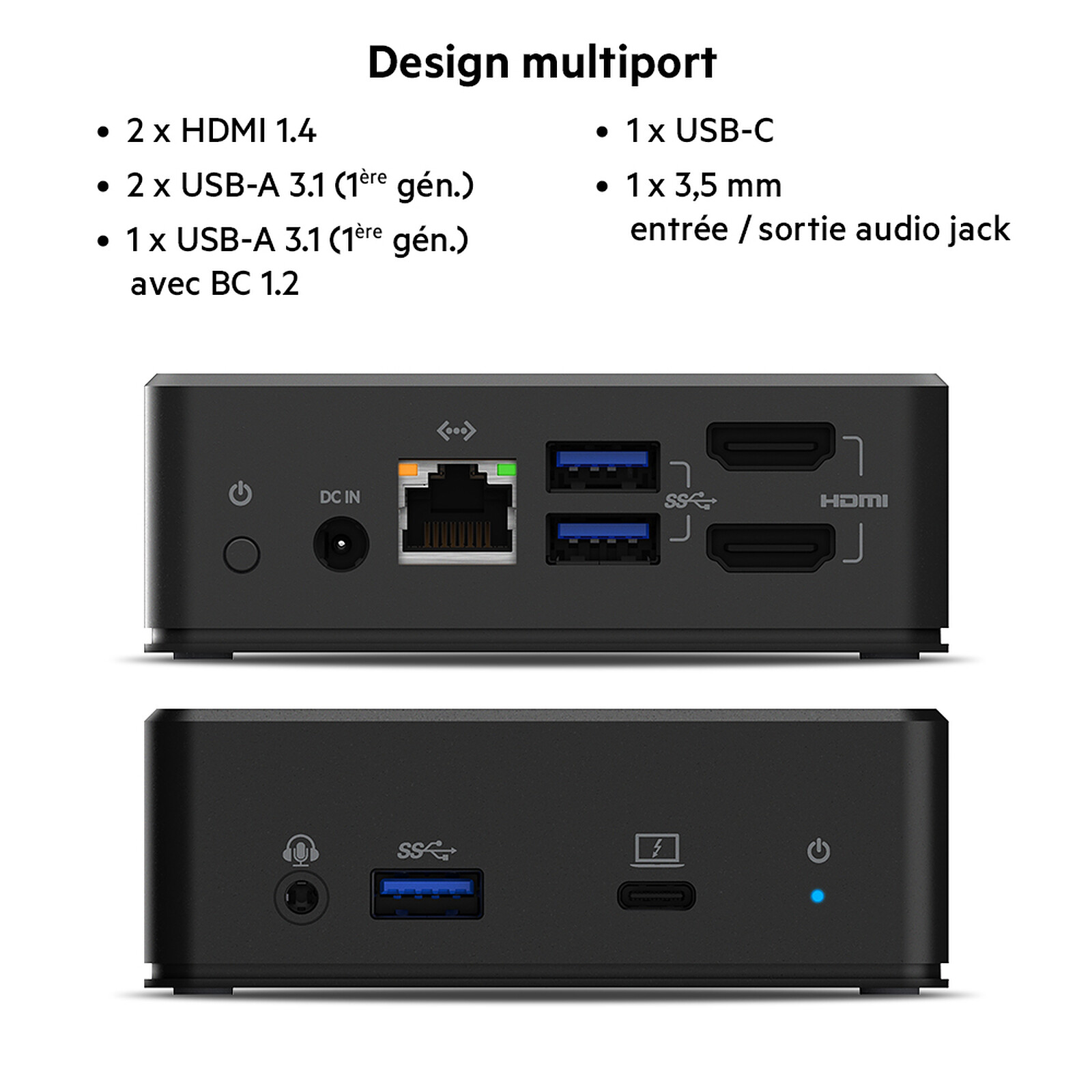 Belkin USB-C Docking Station for 2 HDMI notches with Displaylink