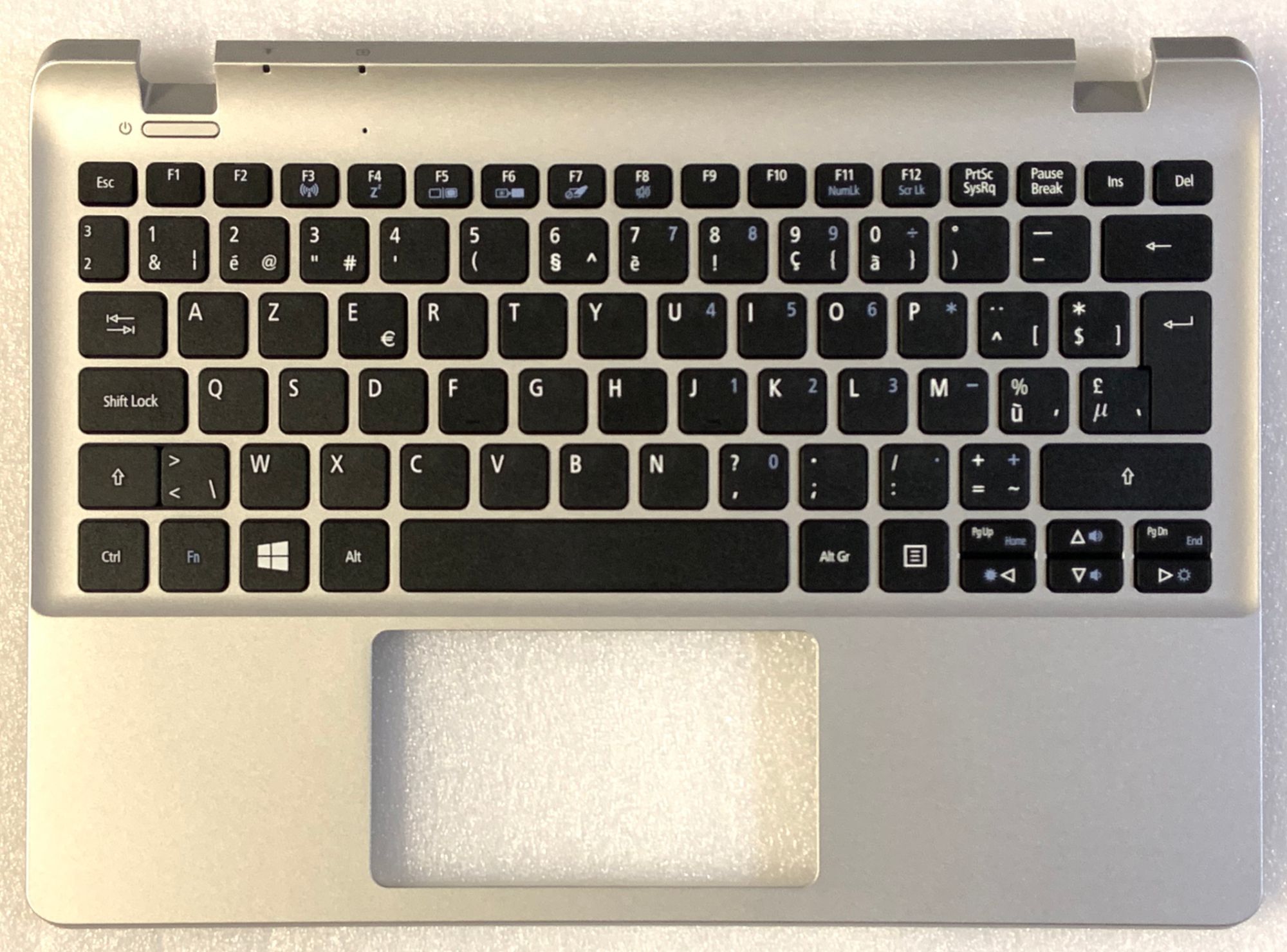 Acer Aspire E3-112/V3-112P Keyboard (Azerty Belgian, Silver)