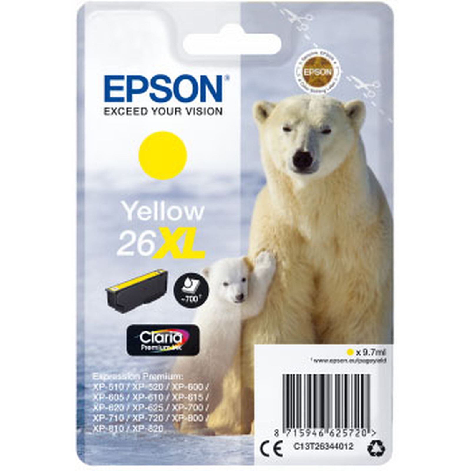 Epson Oso Polar 26 XL Amarillo