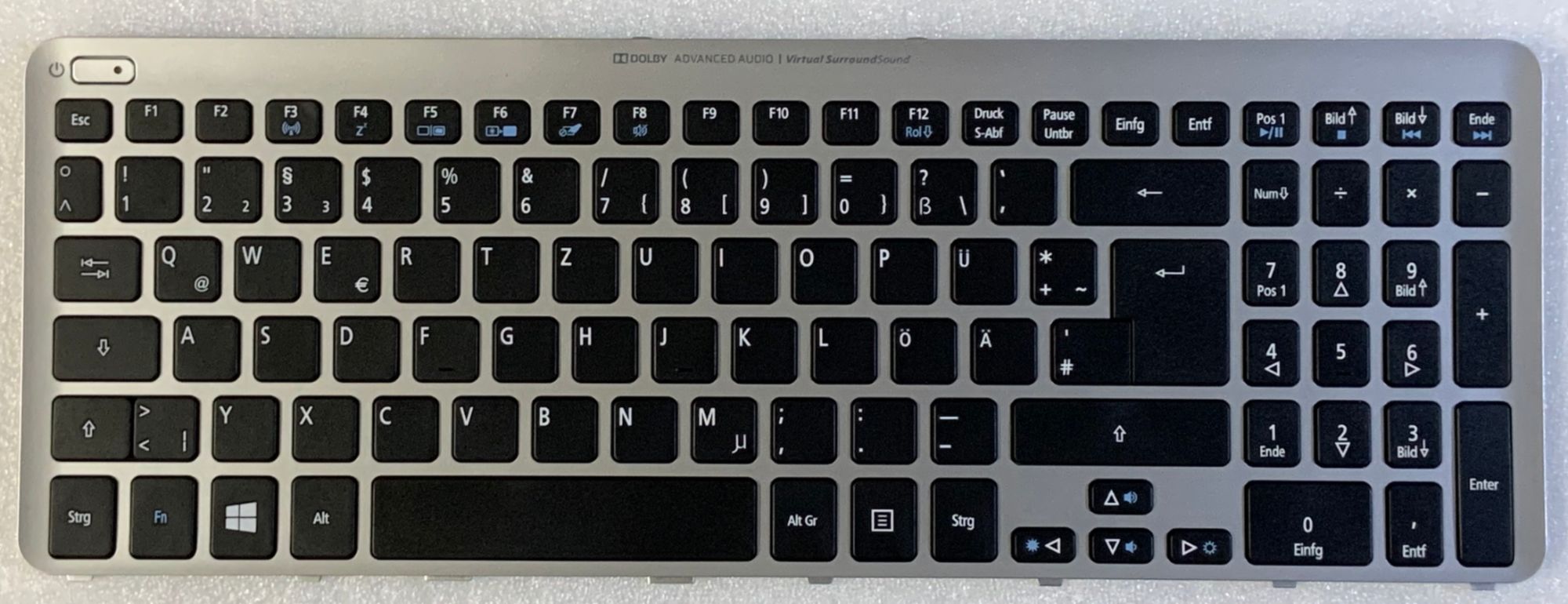 Acer Aspire V5-531P/V5-571P German Qwerty Keyboard (60.M7XN1.010)