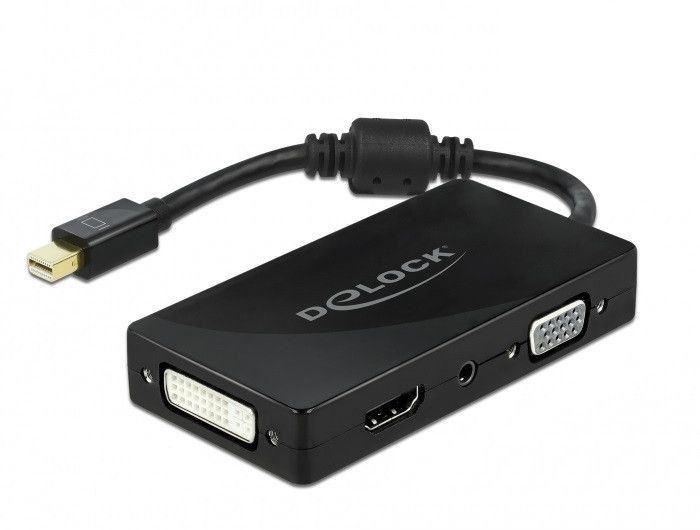 Adaptateur passif Delock 4K (DP 1.2, VGA/HDMI/DVI/Audio)