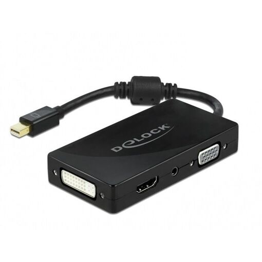 Adaptador pasivo Delock 4K (DP 1.2, VGA/HDMI/DVI/Áudio)