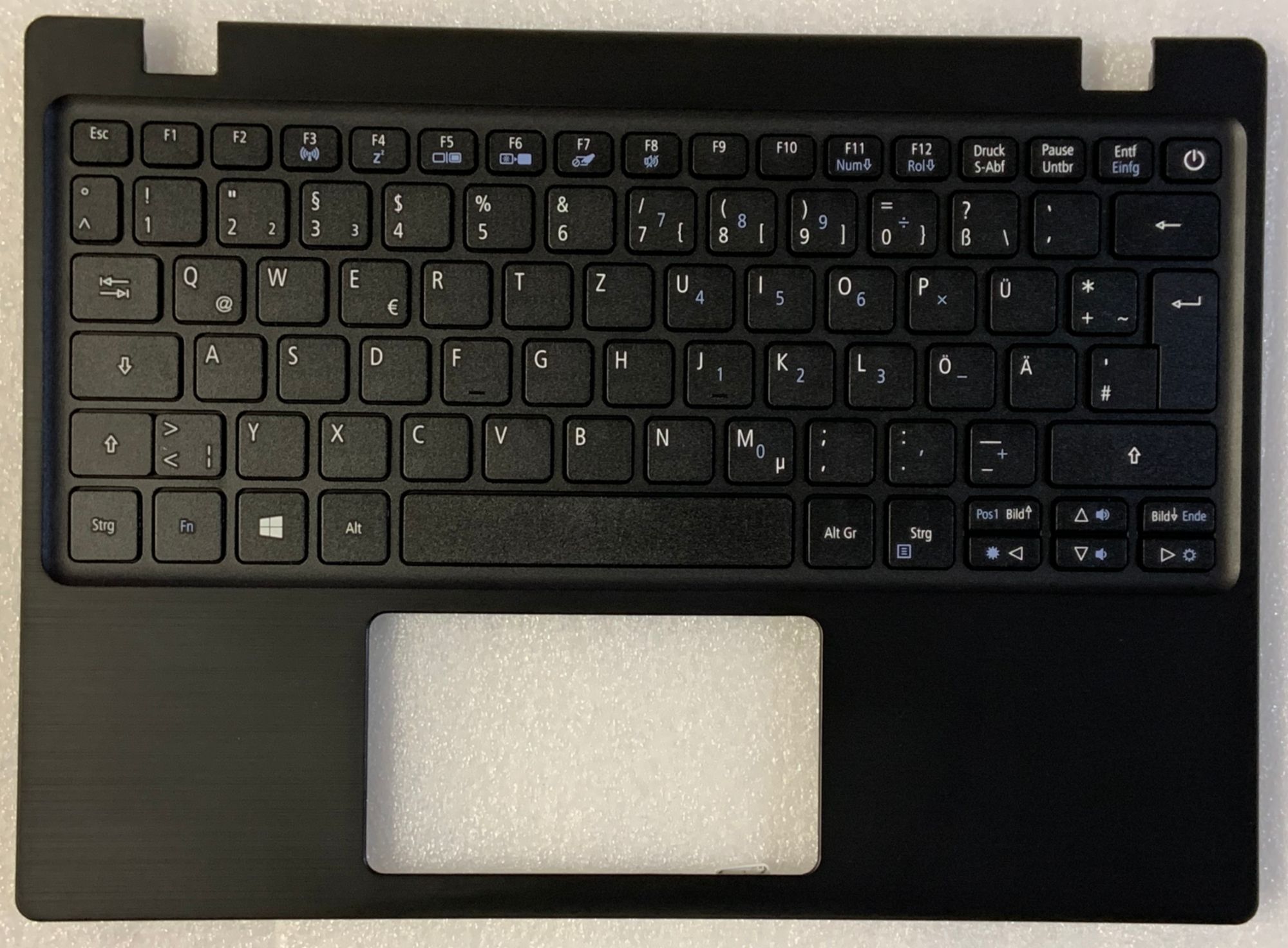 Acer Aspire AO1-132 German Qwerty Keyboard - Black