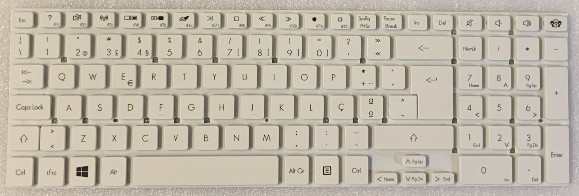 Packard Bell EasyNote TV Series Portuguese Keyboard