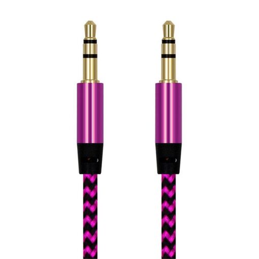 Câble audio nylon 3,5 mm - 3,5 mm, 1 m