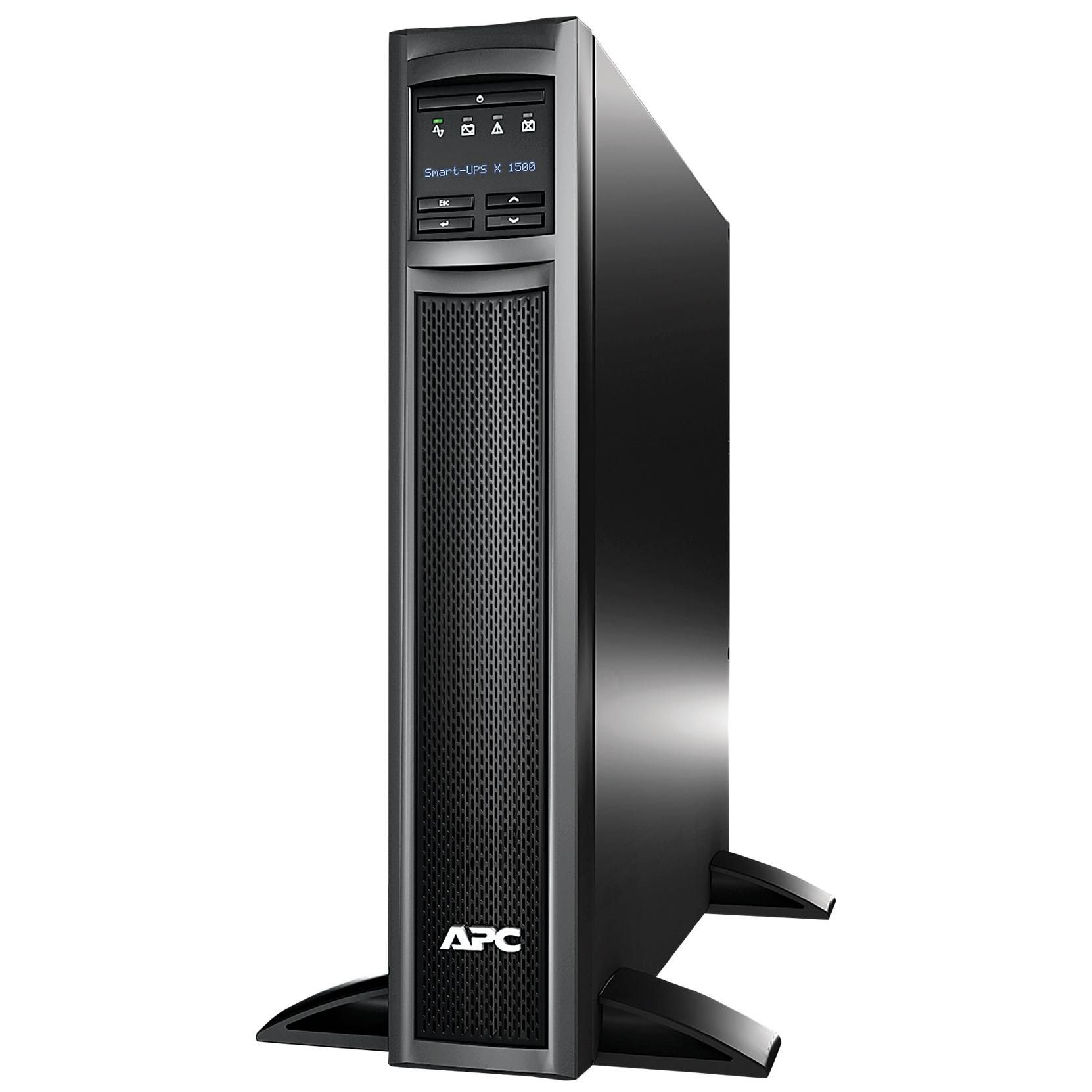APC Smart-UPS X 1500 Rack/Tower LCD - Onduleur (rack-montable) - CA 230 V - 1200 watt - 1500 VA - Ethernet, RS-232, USB - connecteurs de sortie : 8 - 2U - noir - pour P/N: AR106SH6, AR106V, AR106VI, AR109SH6, AR112SH6, AR3106, AR3106SP...