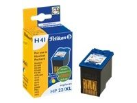 Pelikan H41 Color Ink Cartridge (Cyan, Magenta, Yellow) - Compatible with HP 22 - For HP Deskjet and Officejet Printers