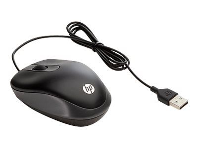 HP Travel Mouse - Right-Handed and Left-Handed - 2 Buttons - Wired - USB - Smart Buy
