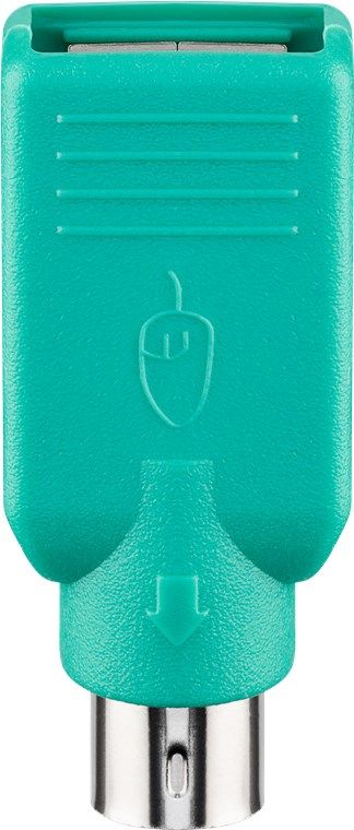 Goobay USB-A to PS/2 Adapter, Green